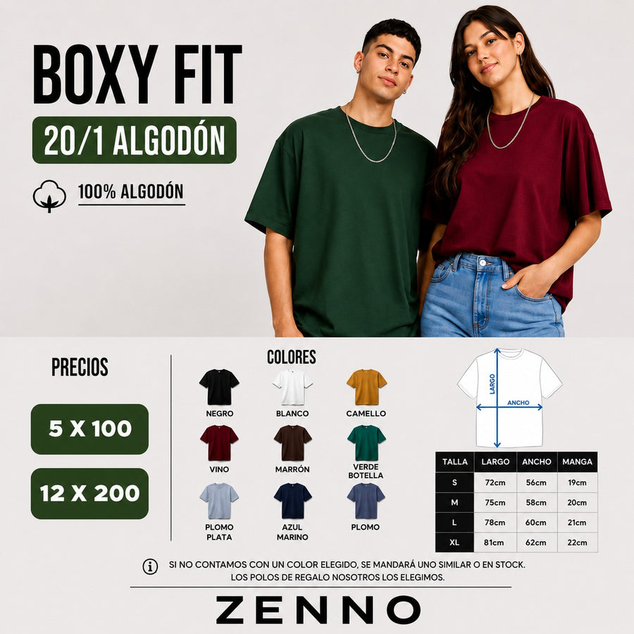 Boxy Fit 20/1 Algodón